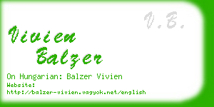 vivien balzer business card